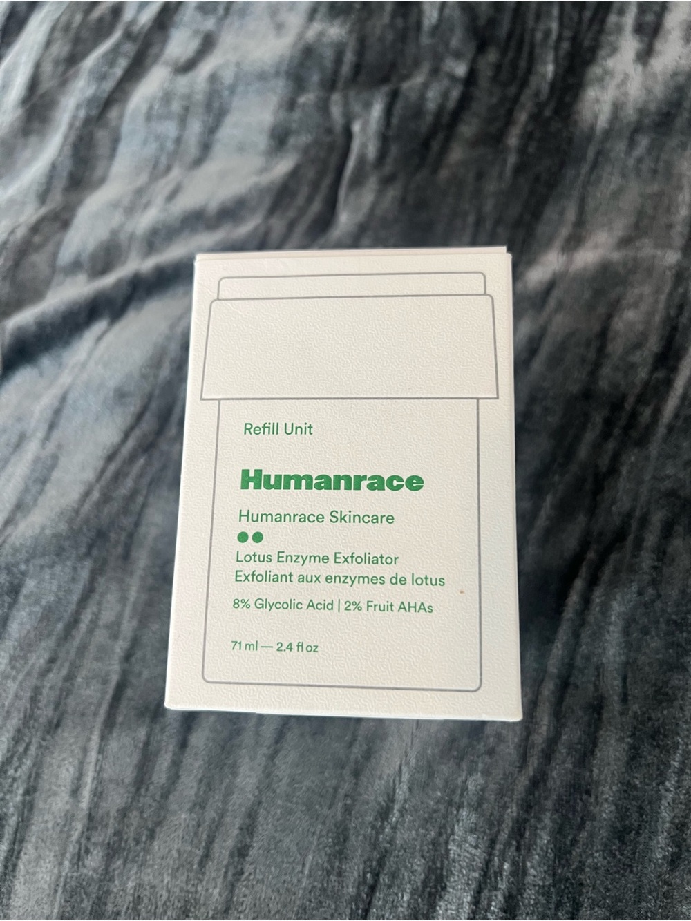 Lotus Enzyme Exfoliator Refill - White with Green Text